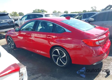 2019 Honda Accord Sport из США, поврежденный, VIN 1HGCV1F38KA129088